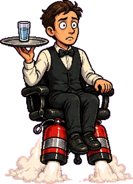 The waiter pilot.