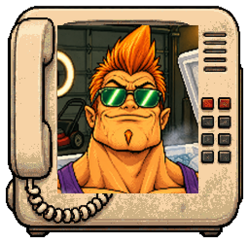Maxx Sovereign, the desk-phone portrait from the show.